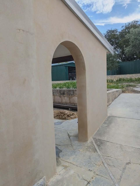 Outside Wall with Arch